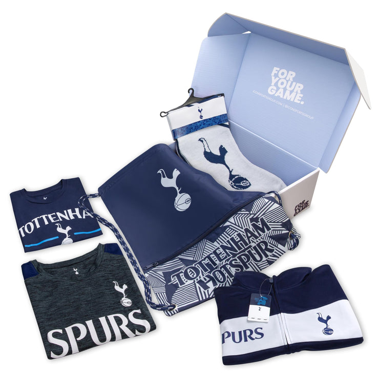 Ultimate Fan Pack: Officially Licensed Tottenham Hotspur Soccer Bag, Scarf, Jacket & Shirts Value Set